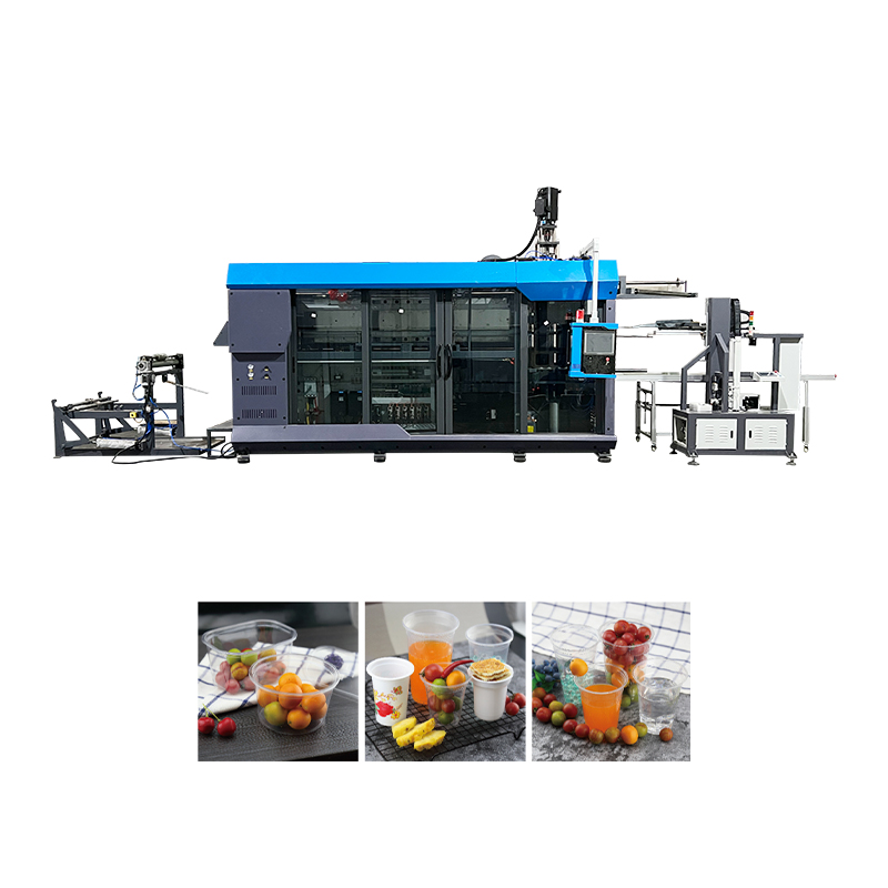 Tam Servo Motor Sürücü Kupası/Kapak/Kase Termoform Makinesi