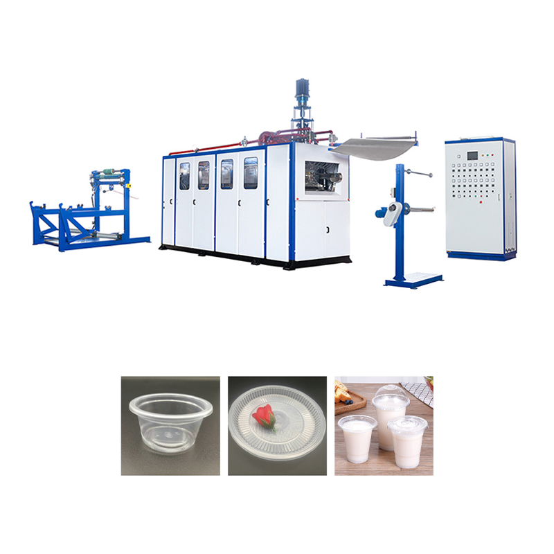 Hava basıncı plastik bardağı/kase/kapak yapımı istifleme makinesi
