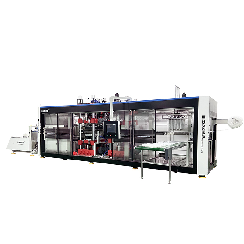 HYX-7161 Tam Otomatik Pozitif ve Negatif Basınç 3 İstasyon Termoform Makinesi