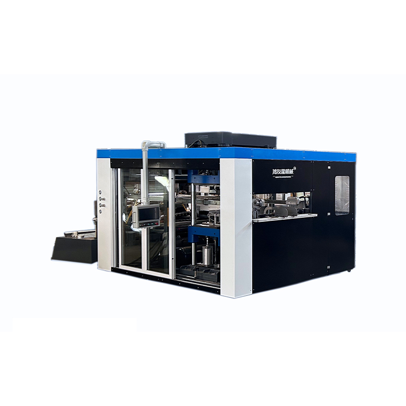 HW-85A Otomatik Yüksek Hızlı Çok İstasyonlu Pozitif ve Negatif Basınç Termoform Makinesi